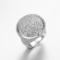 disco Tiffany Interlocking Circles Ring di 6.8g Sterling Silver Open Circle Ring