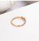 Anelli di fidanzamento di Diamond Rings 0.3ct Moissanite dell'oro di Bowknot 18K per nozze